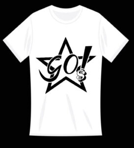 G0! Logo shirt with the star